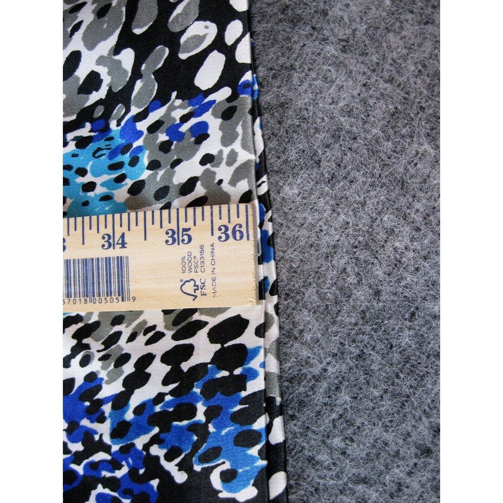 Maggy London Dress Women 8 Blue One Shoulder Satin Ruched Flattering Ladies - Picture 7 of 15